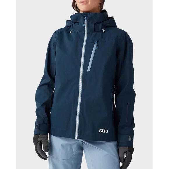 $465 Womens Stio Environ Jacket Full Zip Hooded Mountain Shadow Blue Size XL - Picture 7 of 9